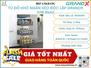Tủ đồ khô ngăn kéo đọc lập GrandX XPR.B450 - 500mm